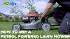 How To Use A Petrol Powered Lawn Mower