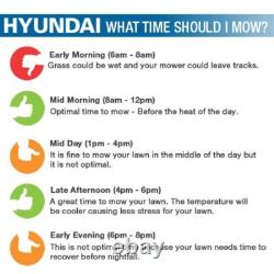 Hyundai 17/43cm 139cc Self-Propelled Petrol Roller Lawnmower HYM430SPR