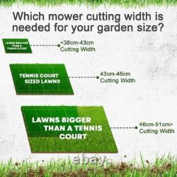 Hyundai 18 46cm 139cc 4-in-1 Electric Self-Propelled Petrol Lawnmower HYM460SPE