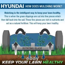 Hyundai 18 46cm 139cc 4-in-1 Electric Self-Propelled Petrol Lawnmower HYM460SPE