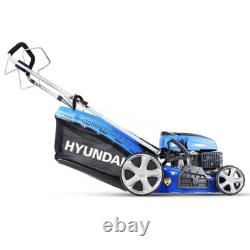 Hyundai 18 / 46cm 139cc 4-in-1 Self-Propelled Petrol Lawnmower, Mulch HYM460SP