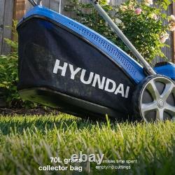 Hyundai 196cc Petrol Lawnmower, 20 51cm 4 Stroke, Self Propelled Petrol Mower