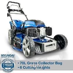 Hyundai 22/56cm 196cc 4-in-1 Electric-Start Self-Propelled Petrol Lawnmower