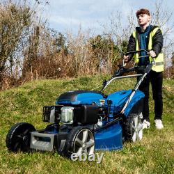 Hyundai 22/56cm 196cc Electric-Start Self-Propelled Petrol Lawnmower HYM560SPE