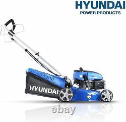 Hyundai 42cm OHV 4-Stroke 139cc Petrol Lawn Mower, Self Propelled Petrol lawn Mo