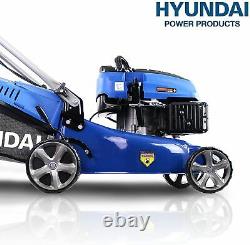 Hyundai 42cm OHV 4-Stroke 139cc Petrol Lawn Mower, Self Propelled Petrol lawn Mo