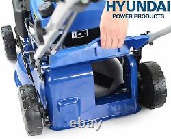 Hyundai 42cm OHV 4-Stroke 139cc Petrol Lawn Mower, Self Propelled Petrol lawn Mo