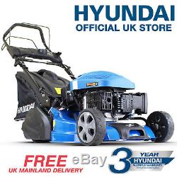 Hyundai 52cm Self Propelled ELECTRIC START Roller Lawnmower 20 Lawn Mower