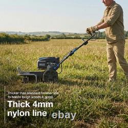 Hyundai Cordless Brushcutter Strimmer Self-Propelled Wheeled Grass Trimmer