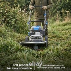 Hyundai Cordless Brushcutter Strimmer Self-Propelled Wheeled Grass Trimmer