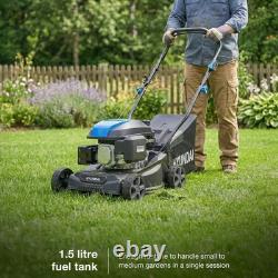 Hyundai Cordless Lawnmower Petrol 16 40cm Black Edition 139cc 35L Lawn Mower
