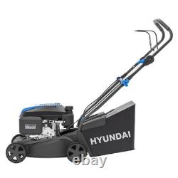 Hyundai Cordless Lawnmower Petrol 16 40cm Black Edition 139cc 35L Lawn Mower