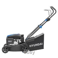 Hyundai Cordless Lawnmower Petrol 16 40cm Black Edition 139cc 35L Lawn Mower