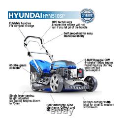 Hyundai HYM510SP 196cc Self Propelled 510mm Petrol Lawnmower