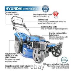 Hyundai HYM510SPEZ 196cc Electric-Start Self-Propelled 510mm Petrol Lawnmower