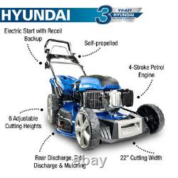 Hyundai HYM560SPE Petrol Lawnmower 196cc 4-in-1 Electric-Start Self-Propelled