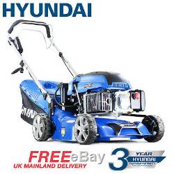 Hyundai Lawnmower Electric Start Self Propelled 43cm 430mm Petrol Lawn mower