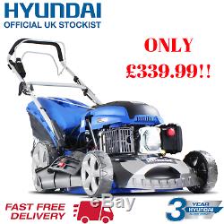 Hyundai Lawnmower Electric Start Self Propelled 46cm 460mm Petrol Lawn Mower