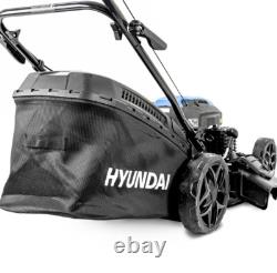 Hyundai Lawnmower Self-Propelled Petrol 4 in 1 200cc 20'' / 51cm Mulch 60L Rear