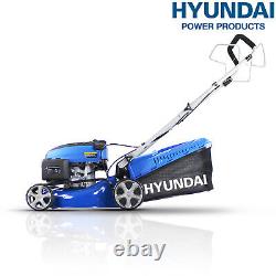 Hyundai Petrol Lawn Mower 17/ 43Cm Cut 139Cc Self-Propelled Push Lawnmower