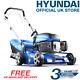 Hyundai Self Propelled Lawnmower 420mm 42cm 17 139cc Petrol Lawn Mower HYM430SP