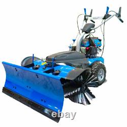 Hyundai Self Propelled Petrol Yard Sweeper / Powerbrush With Snow Plough 1000mmW