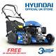 Hyundai Self Propelled Roller Lawnmower 46cm 135cc Petrol Lawn Mower HYM460SPR