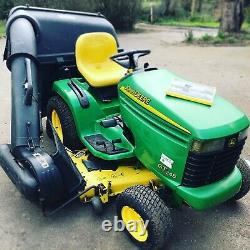 John Deere GT245 GT 245 Ride On Mower 20hp 250 Hours! Kubota Countax Mulch Kit