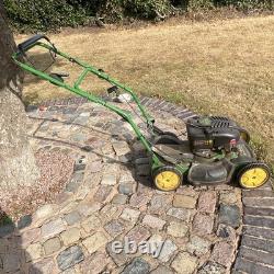 John Deere Petrol Push Rotary Lawn Mower, Hand-Propelled Green/Black/Yellow