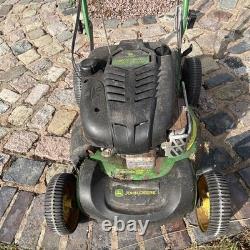 John Deere Petrol Push Rotary Lawn Mower, Hand-Propelled Green/Black/Yellow