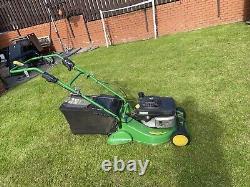 John Deere R47RKB self propelled petrol lawn mower rear roller