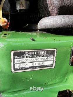 John Deere SRX75 Garden Tractor / Ride-On Mower