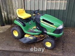 John Deere X110 Ride On Mower 42 Inch Deck Hydrostatic Drive 18.5 HP Engine