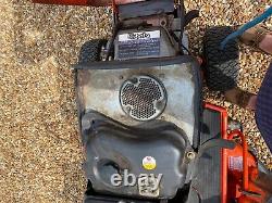 Kubota T1400 Ride On Lawn Mower Tractor 40 Deck Collector And Tipping Trailer