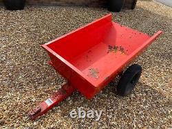 Kubota T1400 Ride On Lawn Mower Tractor 40 Deck Collector And Tipping Trailer