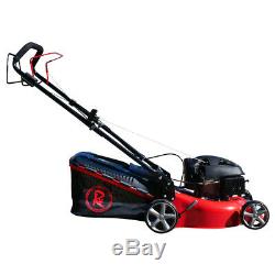 Lawnmower 17 43cm 430mm Petrol Self Propelled Pull Start RocwooD And Lifter