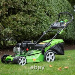 Lawnmower Dellonda DG102 Self Propelled Petrol Grass Cutter 170cc 51cm 4-Stroke