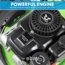 Lawnmower Dellonda DG102 Self Propelled Petrol Grass Cutter 170cc 51cm 4-Stroke