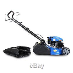 Lawnmower Petrol Roller Self Propelled Lawn Mower 46cm 18 Striped / Lined Cut