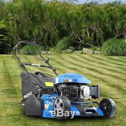 Lawnmower Petrol Roller Self Propelled Lawn Mower 46cm 18 Striped / Lined Cut