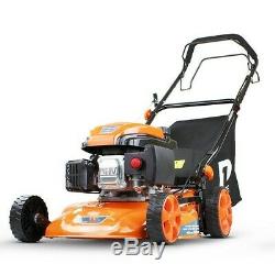 Lawnmower Petrol SELF PROPELLED Lawn Mower 18 46cm 139cc Hyundai Motor FREE OIL