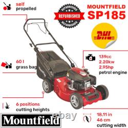 MOUNTFIELD SP185 SELF PROPELLED LAWNMOWER 139cc ENGINE 46CM BLADE GRADE B-USED