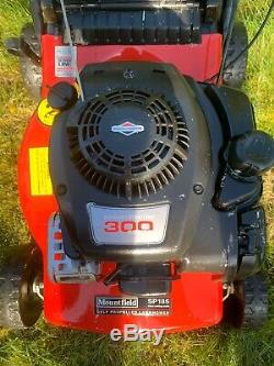 MOUNTFIELD SP185 Self Propelled Petrol Lawnmower With Box & Mulch Plug Serviced