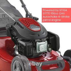 MOUNTFIELD SP220 SELF PROPELLED PETROL LAWNMOWER 21in/51cm DECK 166cc Stiga