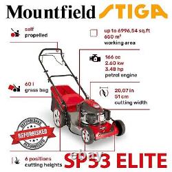 MOUNTFIELD SP53 ELITE SELF PROPELLED PETROL LAWNMOWER 21in/51cm DECK 170ccENGINE