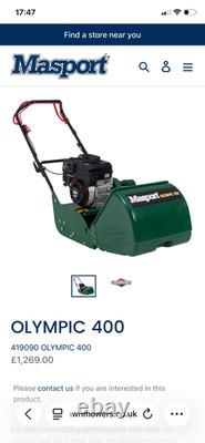 Masport Olympic 400 16 Cylinder Petrol Lawn Mower Self Propelled Lawnmower 4