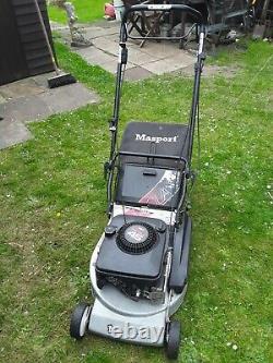Masport Self Propelled Petrol Lawn Mower with rear metalcash on collection on