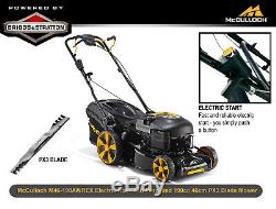 McCulloch M46-190AWREX Electric Start Self Propelled 190cc 46cm PX3 Blade Mower