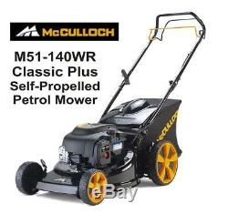 McCulloch M51-140WR Classic+ 140cc Self Propelled Petrol Lawn Mower