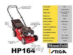 Mountfield HP164 Hand Pushed Petrol Lawnmower 16in/40cm Blade 120cc Engine USED